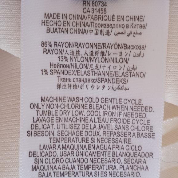 Women's BCBG Max Azria Small White bandage fabric skirt - Picture 8 of 9